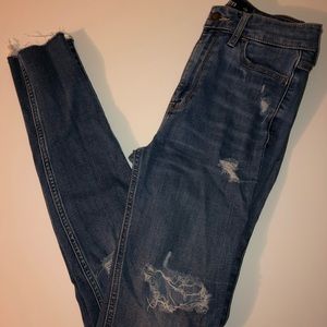 Hollister ultra high rise super skinny jeans